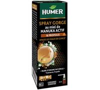 Parapharmacie en ligne > Compléments alimentaires > Compléments alimentaires pour la vitalité et les défenses immunitaires > Produits de la ruche Humer Spray Gorge Manuka IAA 15+