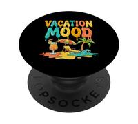 Humeur De Vacances Tropical Beach Summer Holiday Vibes PopSockets PopGrip Adhésif