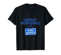 Humeur : indisponible - futuriste numerique bleu et blanc T-Shirt