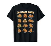 Humeurs Drôles De Capybara Graphique Mignon Chill Zen Art T-Shirt
