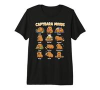 Humeurs Drôles De Capybara Graphique Mignon Chill Zen Art T-Shirt Haut de Gamme
