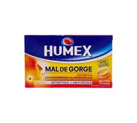 Humex mal de gorge 24 pastilles miel citron