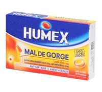 Humex Mal de Gorge Pastilles Miel Citron Pastille(S) 24 pc(s)