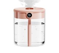 Humidificateur 2L - 5,98 Pouces ABS PP USB | Humidificateur Numérique À Double Brume, Capteur D'humidité En Mode Automatique Silencieux, Parfait Pour Le Confort De La Chambre À Coucher, Du Bureau Et D