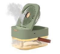 Humidificateur 3 En 1, Ventilateur À Double Pulvérisation, Refroidisseur D'air Portable, USB, Lampe De Bureau, D'hydratation D'été-B FraîCheur Longue DuréE(Green)
