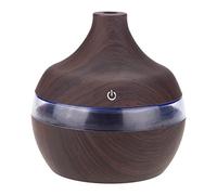 Humidificateur à Bois 300 Ml, Diffuseur D'air électrique USB Humidificateur D'air en Bois Humidificateur D'huile Essentielle D'aromathérapie à Brume Fraîche pour Chambre à