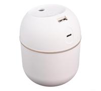 Humidificateur à brume froide de 220 ml avec fonctionnement silencieux et production de brume continue 35 ml/h, diffuseur d'arômes pour la maison et le travail (blanc 2)