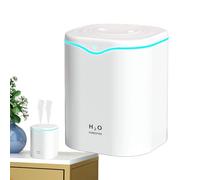 Humidificateur à brume froide, humidificateur avec lumière, purificateur d'air d'une capacité de 2 L, humidificateur de pièce pour chambre à coucher, petites