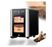 Humidificateur à cigares 8 L avec capacité de 100 cigares, armoire à cigares avec étagère en cèdre, contrôle silencieux, technologie de refroidissement à l'air à 360°, économie d'énergie et d'énergie