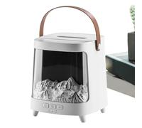 Humidificateur à feu - 5,87 x 5,2 x 5,2 pouces - Diffuseur de cheminée avec lumière 7 couleurs, télécommande couleur réglable intelligente, ultra silencieux 200 ml