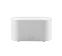 Humidificateur à flamme 7 couleurs 130 ml alimenté par USB pour chambre à coucher avec faible bruit de 36 dB, noir (blanc)