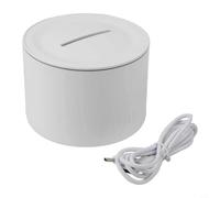 Humidificateur à flamme artificielle et diffuseur d'huiles essentielles pour apaiser et détendre l'environnement domestique (blanc)