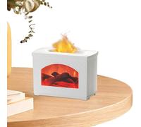 Humidificateur à flamme - Diffuseur d'air à flamme ABS 20,6 x 10,5 x 14,4 cm, 549 g, 270 ml, effet de simulation, performance d'humidité, 20-40 dB silencieux sans gêne, alimentation US