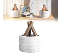 Humidificateur à flamme simulée de 250 ml avec diffuseur d'aromathérapie pour huiles essentielles, machine à parfum USB-C pour feu de camp avec minuterie de brume de 18 heures, compatible avec la