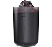 Humidificateur avec flamme colorée à 7 couleurs, diffuseur coloré et silencieux avec capacité de 330 ml, humidificateur volcanique portable, pour salon, studio, yoga, espace de travail, maison