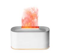 Humidificateur Brume, Diffuseur Parfum Électrique, Diffuseurs Flamme pour Maison, 220ml avec 7 Lumières, Appareil Facile Utiliser, Accessoire Chevet Frais, Désodorisant pour Foyer, 15.4x8.1x7.1 Pouces