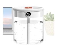 Humidificateur Brume - Humidité De La Pièce Silencieuse, Diffuseur D'air Compact, Aide Au Sommeil De La Chambre | Capteur D'humidité Intelligente Intégrée, Écran Tactile À LED Numérique Affichage