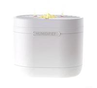 Humidificateur d'air 1200 ml, humidificateur d'air ultra silencieux, purificateur portable avec triple pulvérisation et lumières LED colorées, pour salon, chambre de bébé et d'enfant (blanc)