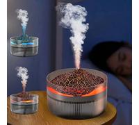 Humidificateur d'air, 2L Déshumidificateur Électrique Silencieux, Volcan Diffuseur d'arômes LED Diffuseur d'huiles Essentielles Parfumées Humidificateur à Vapeur Froide pour Bain, Chambre, Bureau