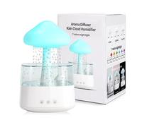 Humidificateur d'air 450 ml pour chambre d'enfant - Sans BPA - Arrêt automatique - Facile à nettoyer - Pour bureau, plante - Blanc