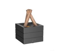 Humidificateur d'air à brume froide USB 280 ml avec effet de flamme, panneau de commande tactile, sélection de minuterie, fonctionnement silencieux et arrêt automatique pour plus de sécurité (noir)