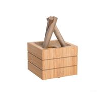 Humidificateur d'air à brume froide USB 280 ml avec effet de flamme, panneau de commande tactile, sélection de minuterie, fonctionnement silencieux et arrêt automatique pour la sécurité (grain de bois