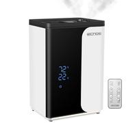 Humidificateur d'air à ultrasons 5 litres WiFi Smart Life avec télécommande, purificateur d'air, hygromètre intégré, écran tactile LED, minuterie 12 h, mode nuit, fonction chaude ou froide, filtre