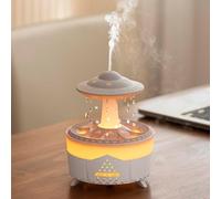 Humidificateur d'air avec Veilleuse Nuage,Humidificateur Plantes d'intérieur Diffuseur,3 en 1 Humidificateur/Diffuseur d'huiles essentielles/7 Couleurs Veilleuse,pour la Maison et Le Bureau (Blanc)