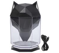 Humidificateur d'air Diffuseur d'eau électrique séparé de bureau de grande capacité pour le bureau à domicile Style de jeu de tête de loup ABS Stable alimenté par USB (Noire)