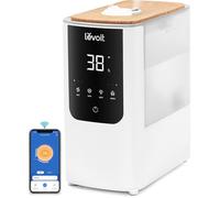 Humidificateur D'Air Intelligent Wifi 4.5L Top-Fill,26Db Ultra Silencieux,45H D'Autonomie,Avec Veilleuse Ajustable,Brume Froide Et