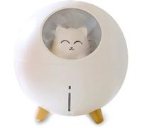 Humidificateur d'air Planète Cat pour la maison, 220 ml, brume fraîche avec lumière 7 couleurs, arrêt automatique, spray pour