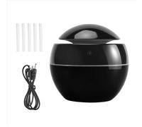 Humidificateur d'air portable à ultrasons, diffuseur d'arômes USB, noir