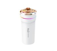 Humidificateur d'air portable avec brume froide et deux modes d'éclairage pour un environnement de sommeil apaisant (blanc)