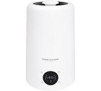 ProfiCare Humidificateur à ultrasons PC-LB 3077 – 5 L, pour pièces jusqu'à 60 m², écran LED, blanc