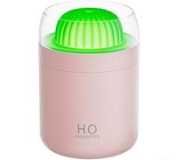 Humidificateur d'air silencieux de 500 ml avec veilleuse multicolore et modes de brume réglables pour chambre à coucher, bureau ou bureau de détente (vert)