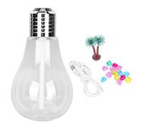 Humidificateur D'air USB, Diffuseur De Lumières Décoratives En Forme De Lampe Humidificateur Portable à Brume Fraîche Pour Chambre à Coucher Avec Lumière Colorée Pour Mini Humidificateur(Argent)