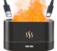Humidificateur d'air Veilleuse à effet de flamme Cheminée Led Diffuseur Usb