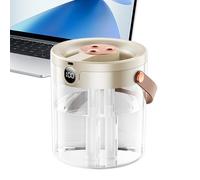 Humidificateur d'ambiance sans fil 3 buses Affichage numérique | Purificateur d'air compact pour maison, chambre à coucher, salon, salle de bain, chambre d'enfant, bureau, hôtel, studio