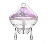 Humidificateur d'ambiance volcanique de bureau avec fonctionnement silencieux et brume colorée, hydratant portable avec mise hors tension automatique pour une humidification sûre et efficace de l'air