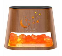 Humidificateur d'aromathérapie avec Cristaux de sel de l'Himalaya et libération d'ions négatifs, crée Une atmosphère apaisante avec des Effets de Brume dynamiques B