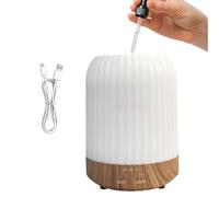 Humidificateur d'aromathérapie avec minuterie - Diffuseur de chambre de 250 ml, diffuseur de bien-être pour la maison | 3 modes d'éclairage lumineux pour chambre, appartement, maison, bureau