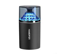 Humidificateur d'aromathérapie compact avec brume colorée et lumière relaxante pour voiture et bureau - Portable, fonctionnement simple à un bouton, réservoir de 350 ml (noir)