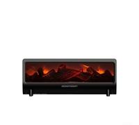 Humidificateur d'aromathérapie de grande capacité, avec effet de flamme colorée, fonctionnement silencieux, minuterie intelligente et protection automatique de l'eau pour une humidité continue (noir)