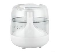 Humidificateur d'aromathérapie USB 650 ml avec fonctionnement silencieux pour bureau ou chevet avec lumière LED colorée pour créer un environnement calme et rafraîchissant (blanc)