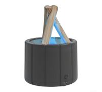 Humidificateur d'arôme Campfire Flamme 150 ml | Diffuseur de vapeur froide avec éclairage de nuit, diffuseur d'huiles essentielles en imitation bois pour chambre à coucher