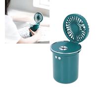 Humidificateur de bureau 2 en 1 avec chargement USB, sortie de brouillard de 35 ml, ventilateur multifonction pour bureau, mini humidificateur avec ventilateur, mini humidificateur de voyage
