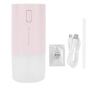 Humidificateur de bureau 300 ml, diffuseur thérapeutique avec chargeur USB et veilleuse, pour la maison, la chambre, le bureau, le salon, le bureau, matériau ABS 70 x 70 x 158,5 mm (Rose)