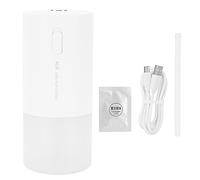 Humidificateur de bureau 300 ml, diffuseur thérapeutique avec chargeur USB et veilleuse, pour la maison, la chambre, le bureau, le salon, le bureau, matériau ABS 70 x 70 x 158,5 mm (Blanc)