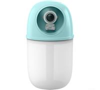 Humidificateur de bureau compact USB en forme d'astronaute avec sortie de brume réglable et fonctionnement économe en énergie (bleu)
