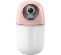 Humidificateur de bureau compact USB en forme d'astronaute avec sortie de brume réglable et fonctionnement économe en énergie (rose)